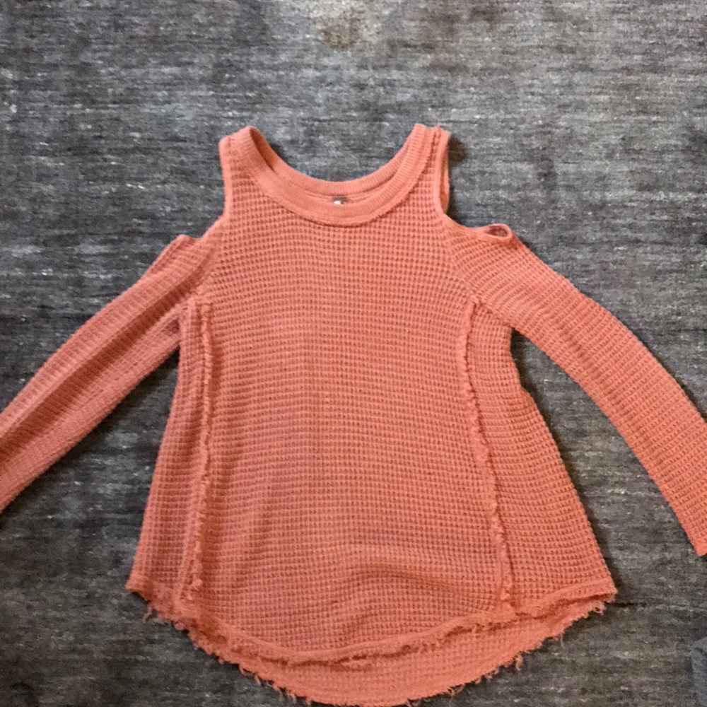 free people sunrise cold shoulder sweater